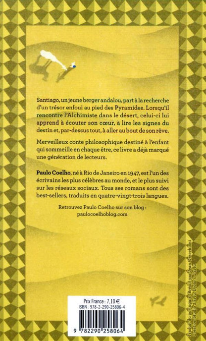 Back cover of L'alchimiste
