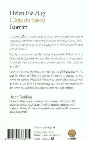 Back cover of L'age de raison