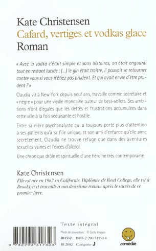 Back cover of Cafard, vertiges et vodkas glace