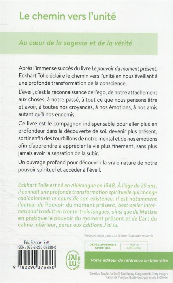 Back cover of Le chemin vers l'unité