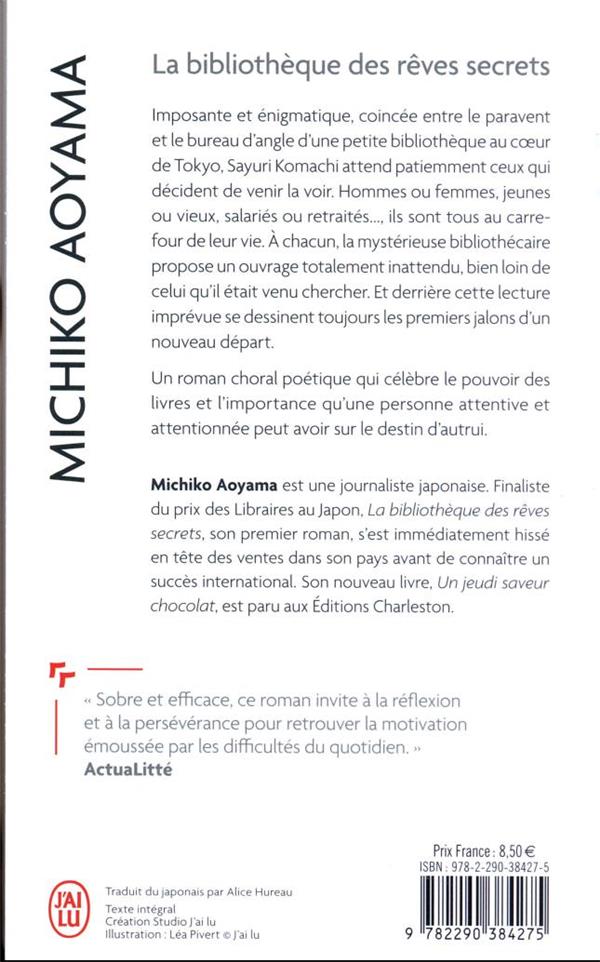 Back cover of La bibliothèque des rêves secrets