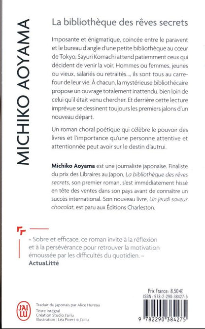 Back cover of La bibliothèque des rêves secrets