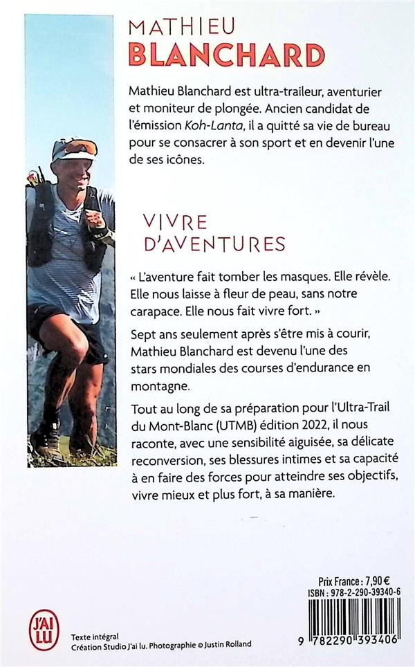 Back cover of Vivre d'aventures