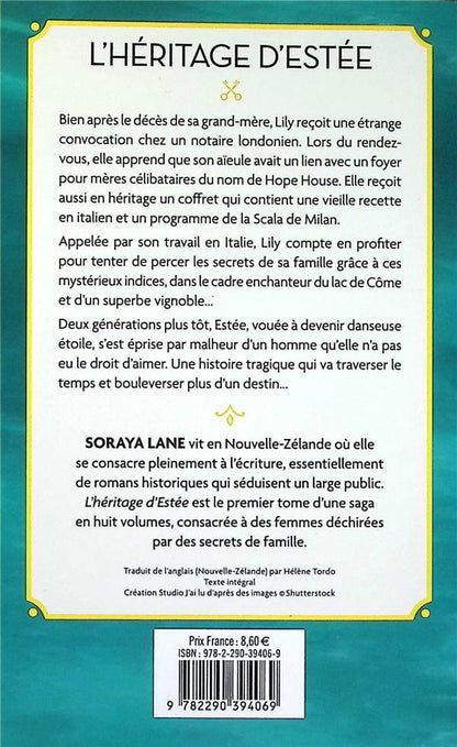 Back cover of L'héritage d'Estée