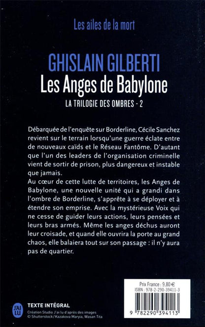 Back cover of La trilogie des ombres Tome 2 : Les anges de Babylone