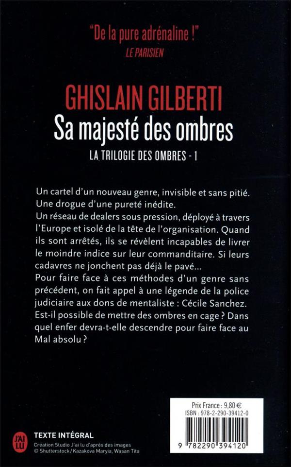 Back cover of La trilogie des ombres Tome 1 : Sa majesté des ombres