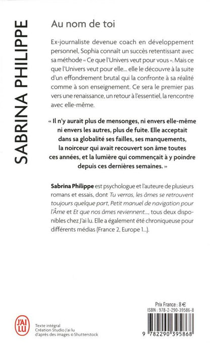 Back cover of Au nom de toi
