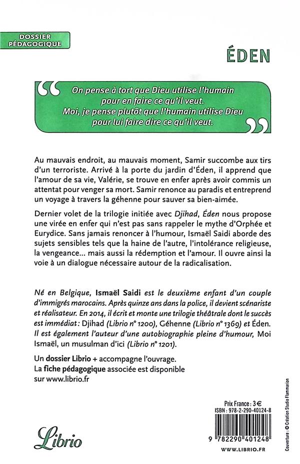 Back cover of Éden
