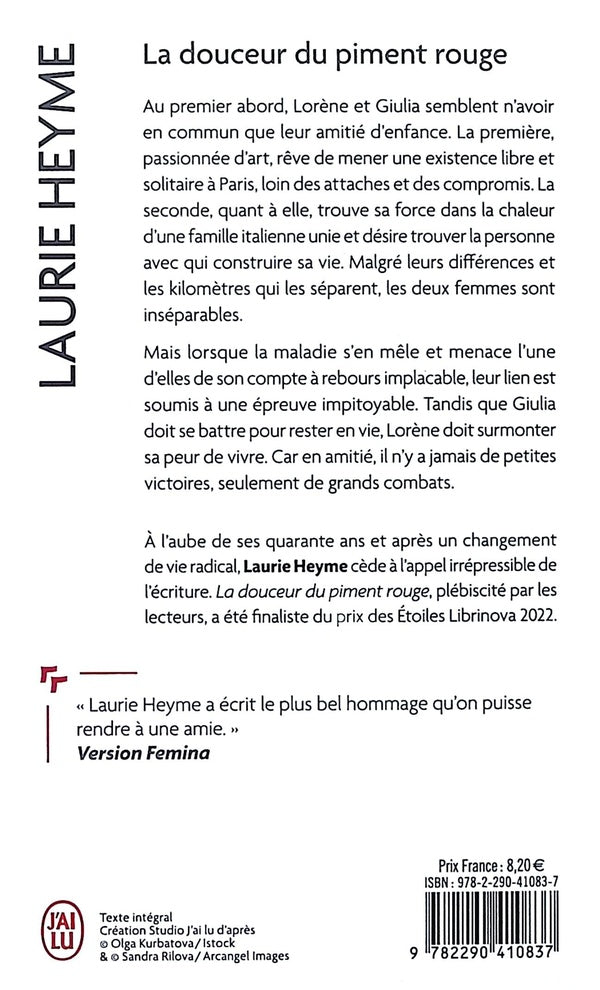 Back cover of La douceur du piment rouge