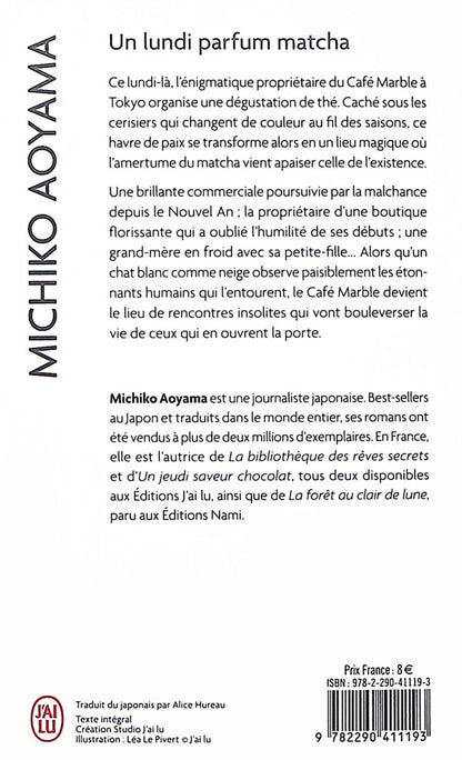 Back cover of Un lundi parfum matcha