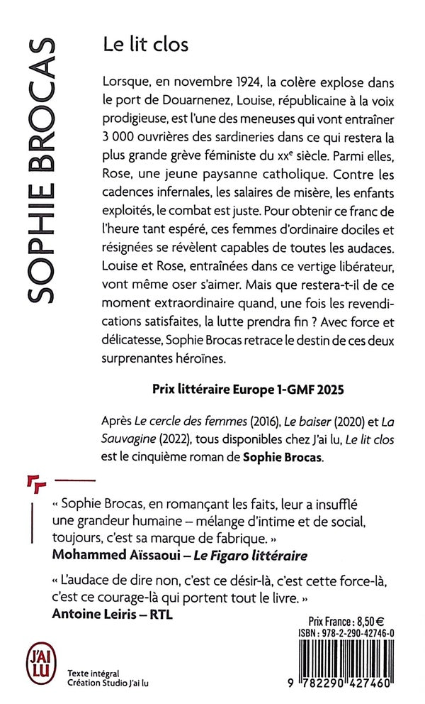 Back cover of Le Lit clos