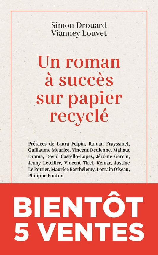 Front cover of Un roman à succès sur papier recyclé