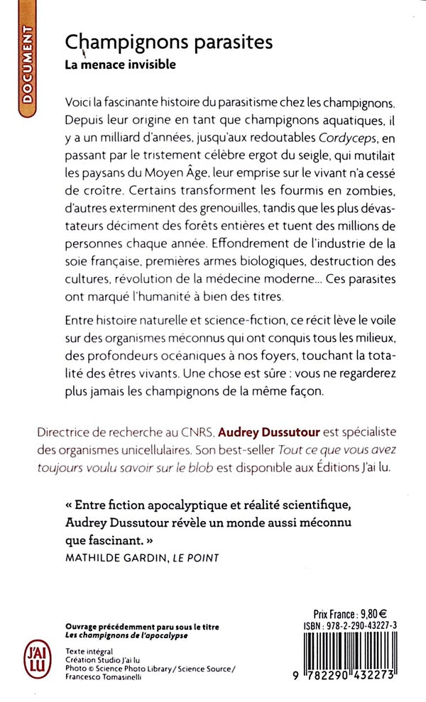 Back cover of Champignons parasites : La menace invisible