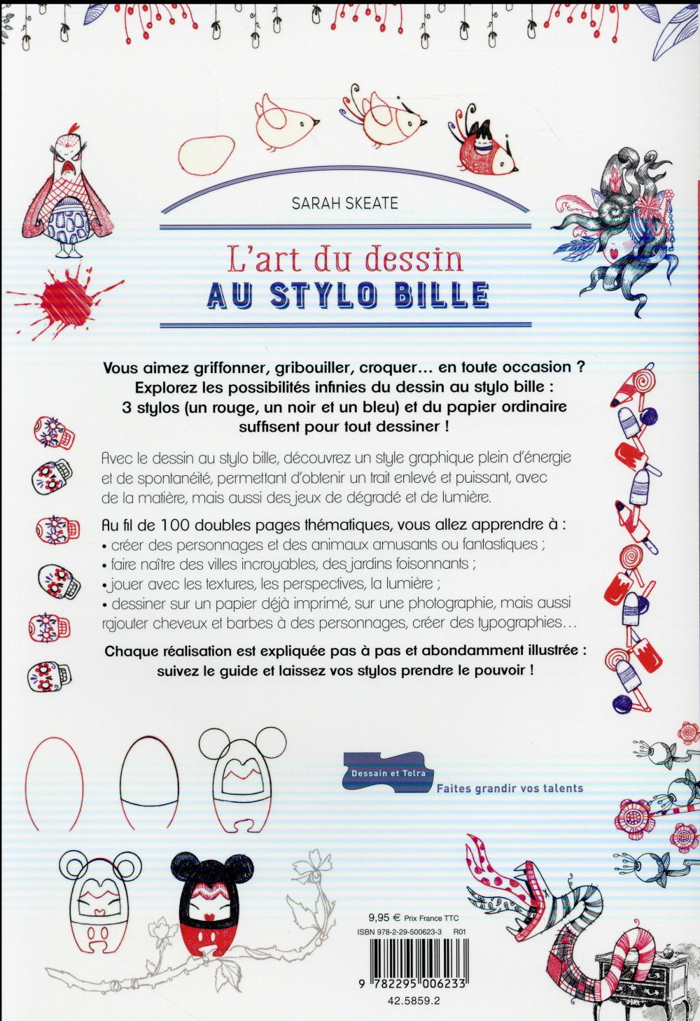 Back cover of L'art du dessin au stylo bille
