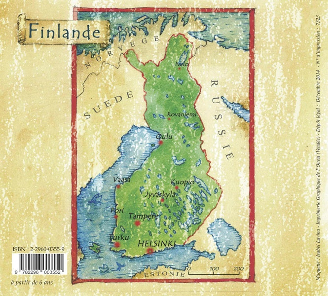 Back cover of Les 7 frères de Finlande                     (édition bilingue français/finnois)
