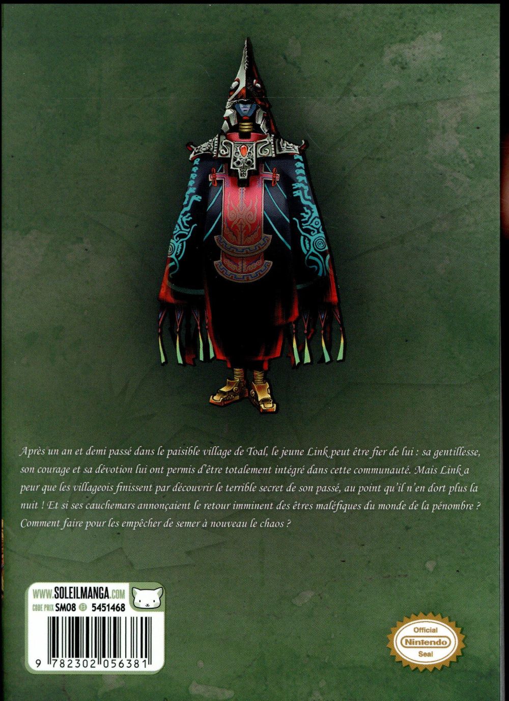 Back cover of The legend of Zelda - twilight princess Tome 1