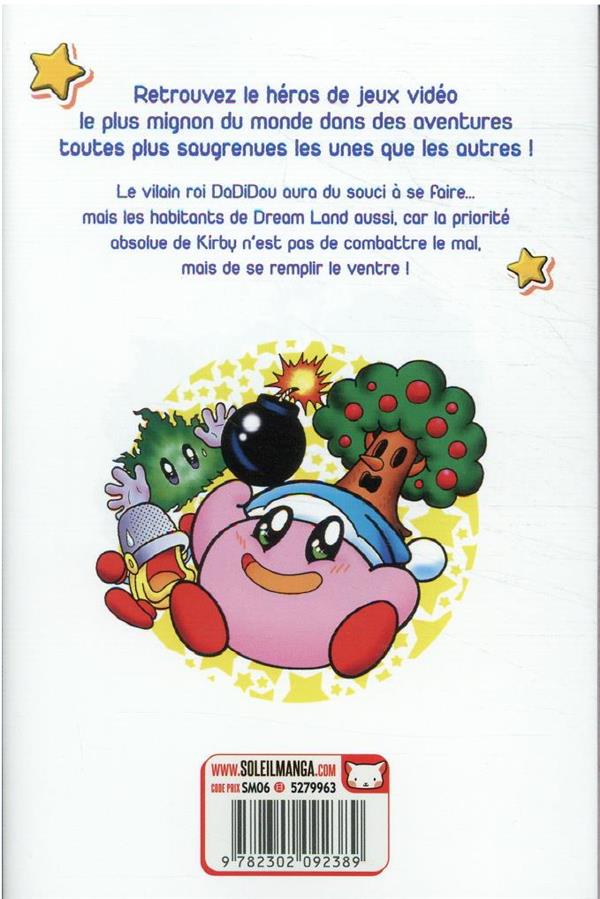 Back cover of Les aventures de Kirby dans les étoiles Tome 7