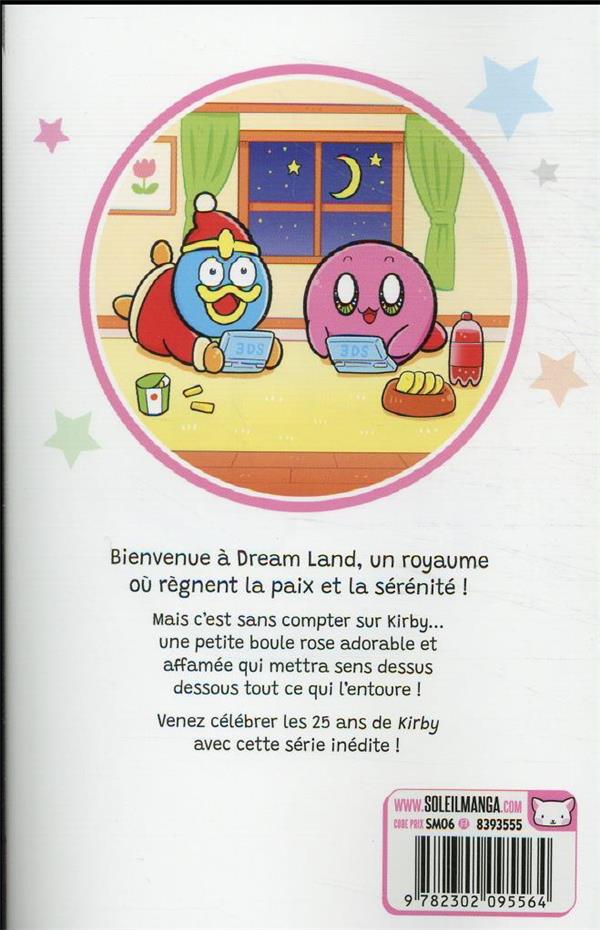 Back cover of Kirby Fantasy : Gloutonnerie à Dream Land Tome 1