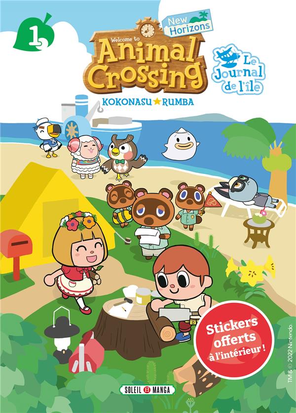 Front cover of Animal crossing - new horizons : le journal de l'île Tome 1