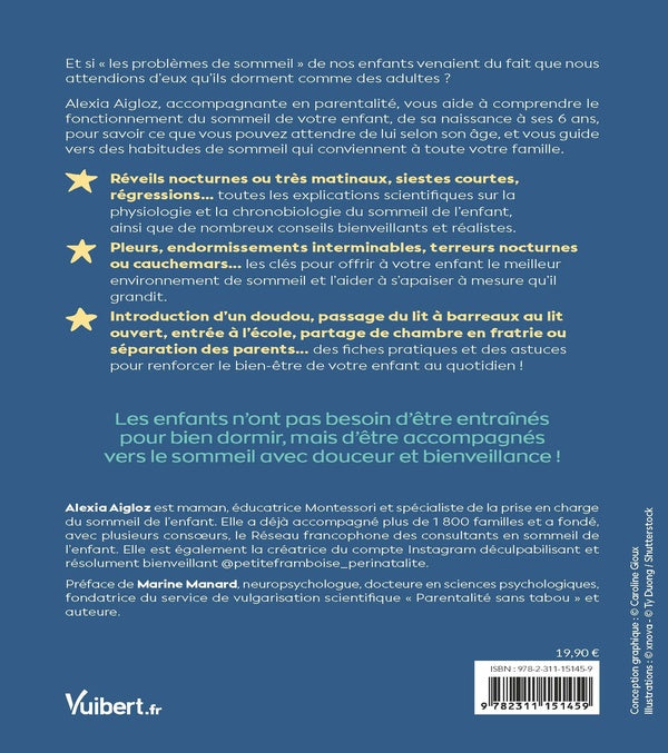 Back cover of L'aider à dormir comme un bébé : Des solutions de sommeil douces et sans larmes de la naissance à 6 ans