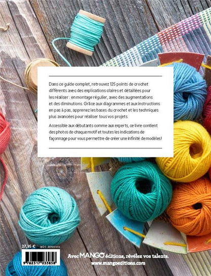 Back cover of Le guide complet des points de crochet : 125 points et toutes leurs variantes