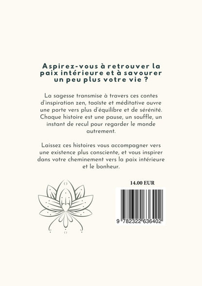 Back cover of Le lotus et l écureuil : 73 contes zen pour une vie plus sereine, éveillée et joyeuse                     (IMPRESSION A LA DEMANDE)