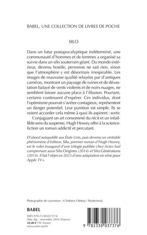 Back cover of Silo Tome 1