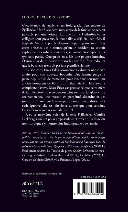 Back cover of Le dompteur de lions