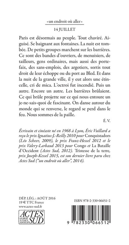 Back cover of 14 juillet