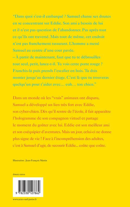 Back cover of Eddie, cyber-chien