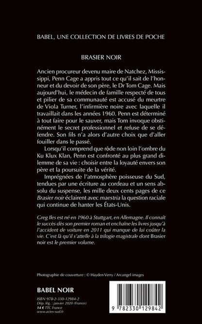Back cover of Brasier noir