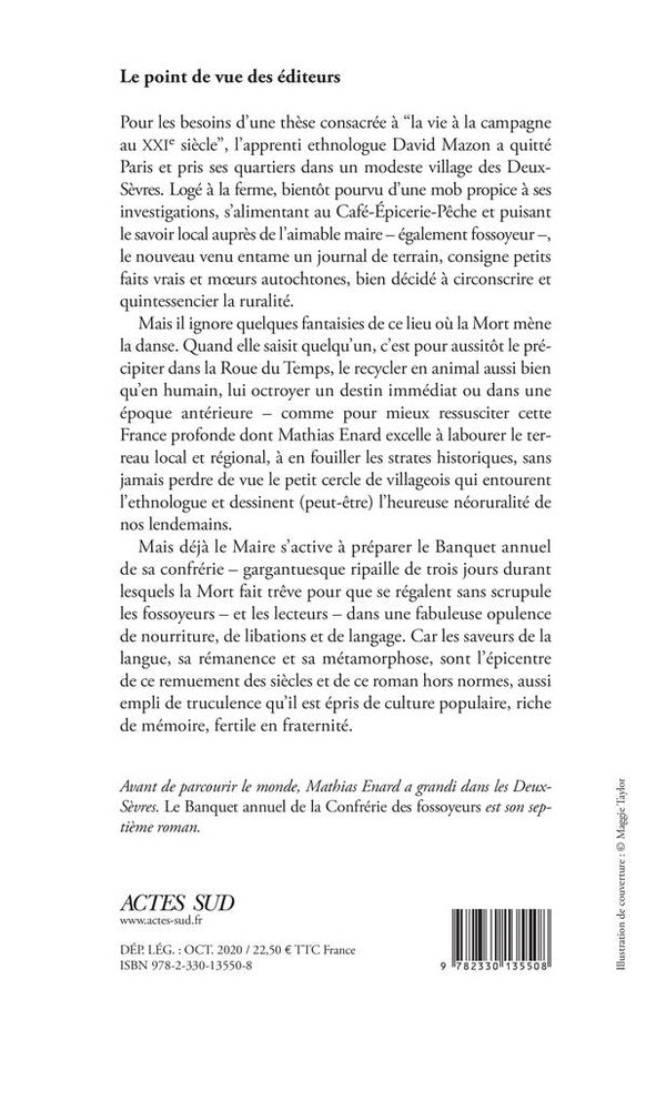 Back cover of Le banquet annuel de la confrérie des fossoyeurs
