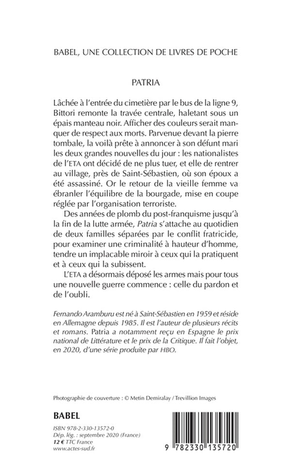 Back cover of Patria