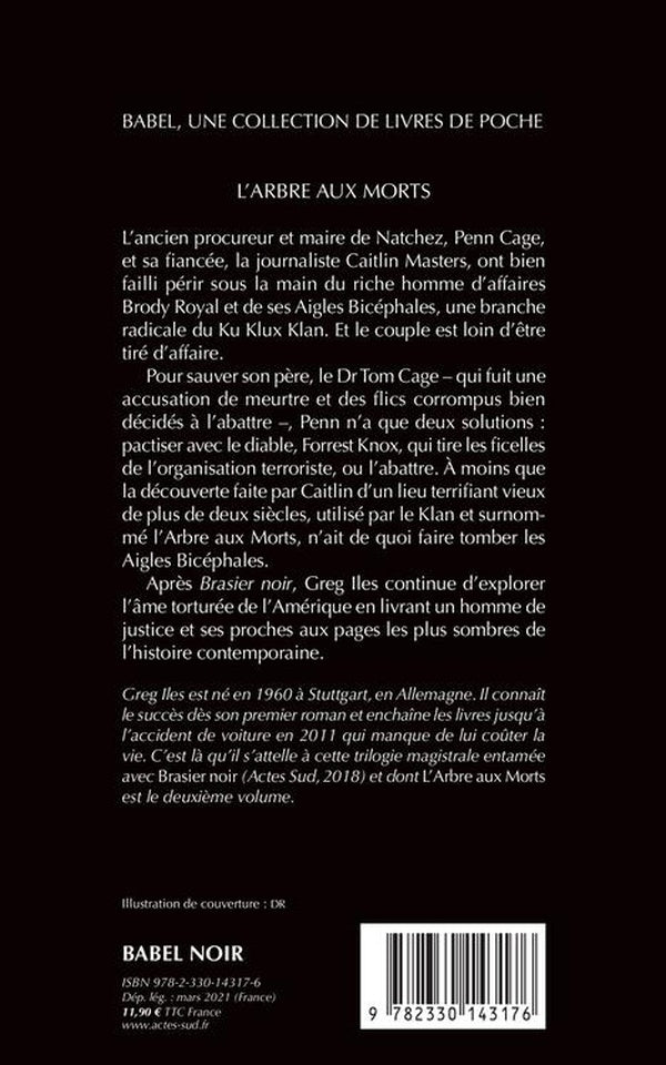 Back cover of L'arbre aux morts