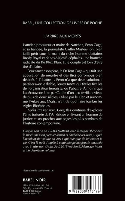 Back cover of L'arbre aux morts