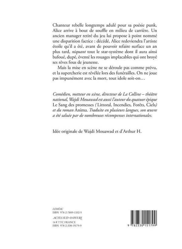 Back cover of Mort prématurée d'un chanteur populaire dans la force de l'âge