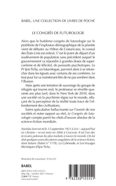 Back cover of Le congrès de futurologie