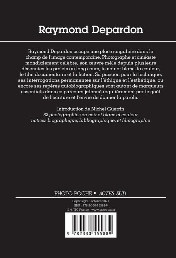 Back cover of Raymond Depardon