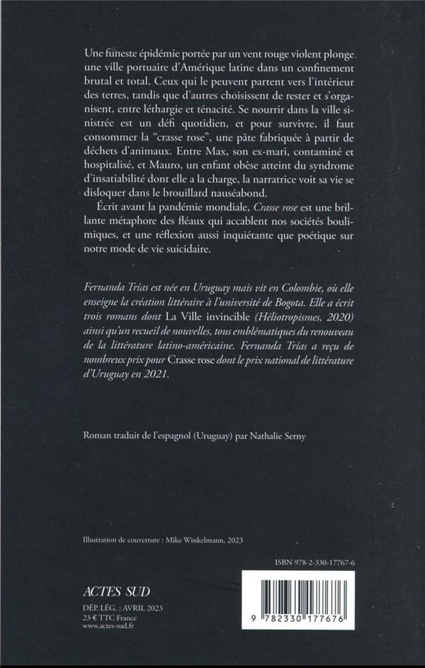 Back cover of Crasse rose