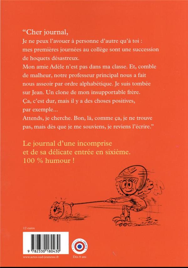 Back cover of Comment j'ai survécu à la sixième
