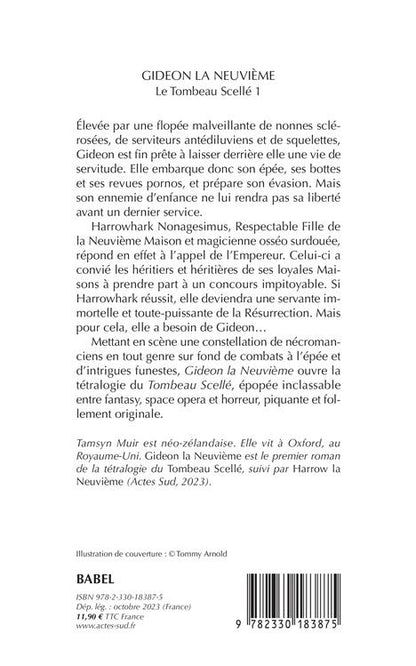 Back cover of Le tombeau scellé Tome 1 : Gideon la Neuvième