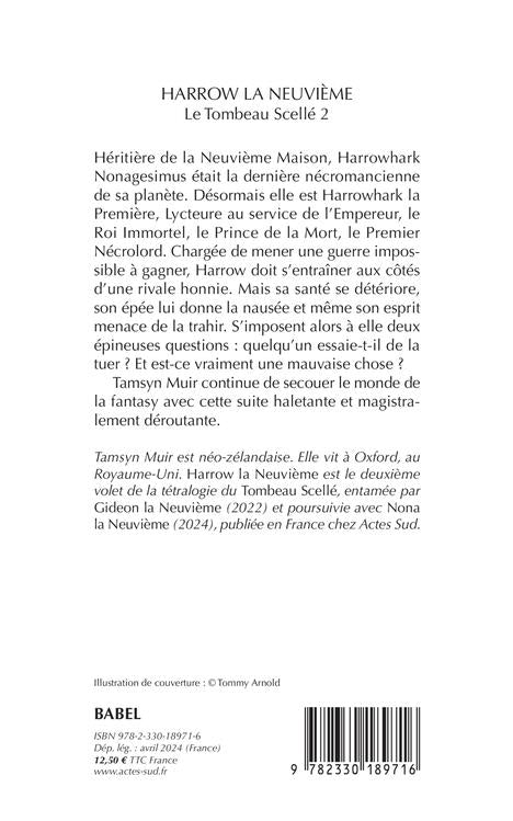 Back cover of Le tombeau scellé Tome 2 : Harrow la neuvieme