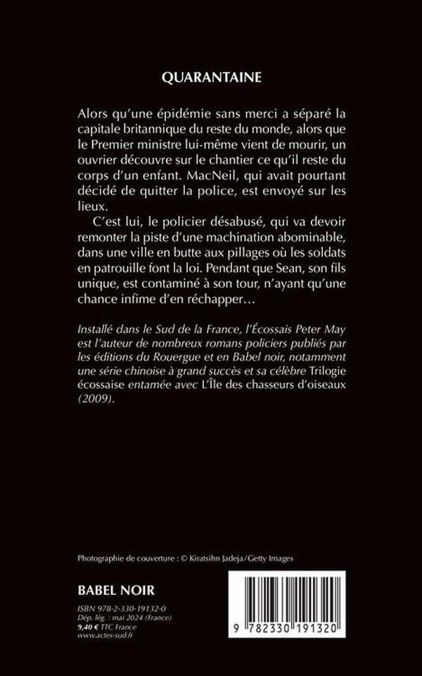 Back cover of Quarantaine