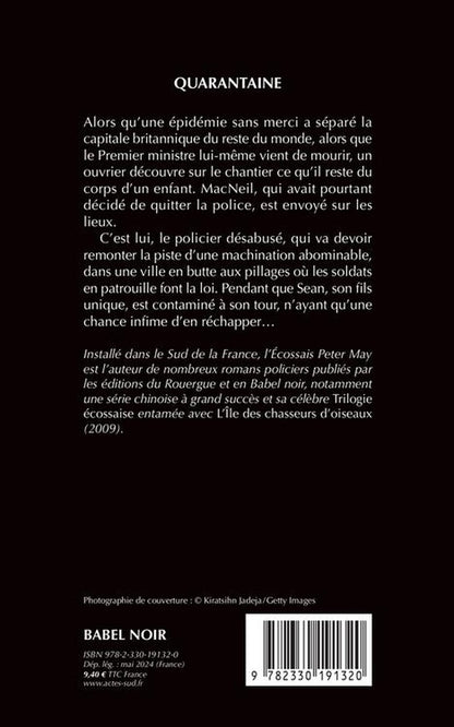 Back cover of Quarantaine