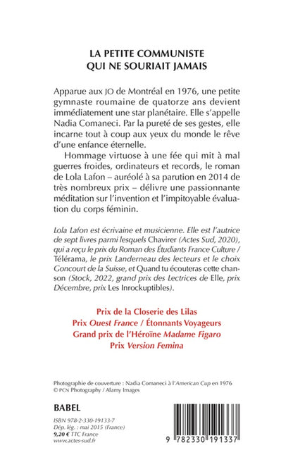 Back cover of La Petite Communiste qui ne souriait jamais