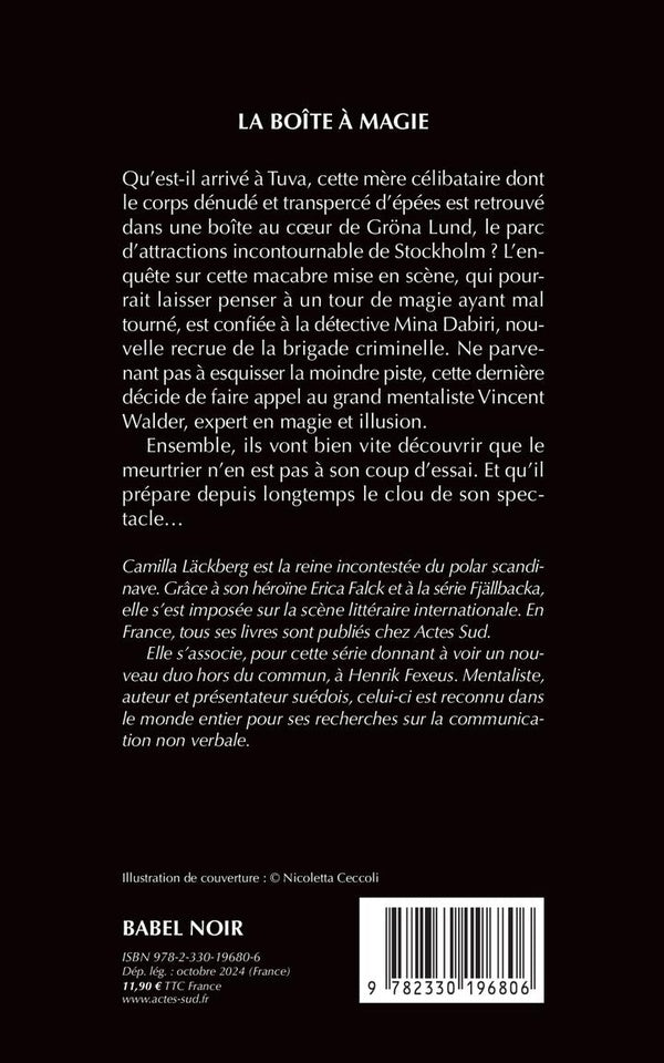 Back cover of La Boîte à magie