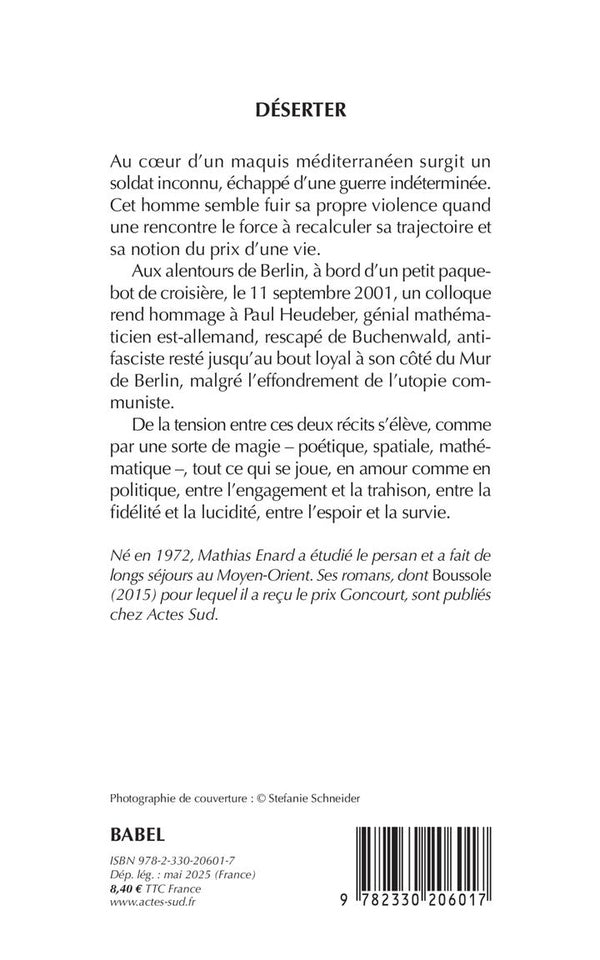 Back cover of Déserter