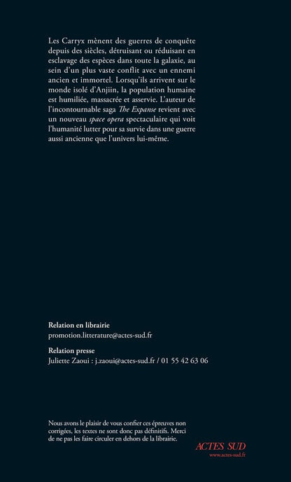 Back cover of La clémence des dieux