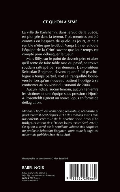 Back cover of Ce qu'on a semé