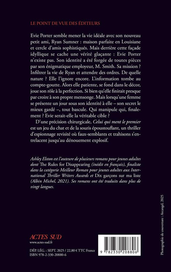 Back cover of Celui qui ment le premier